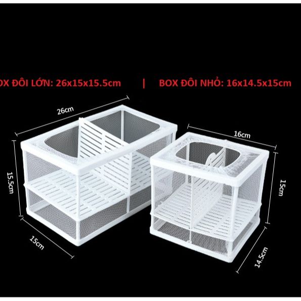 Box Lưới - Lồng Cách Ly, Dưỡng Cá Tép Bằng Vải Lưới