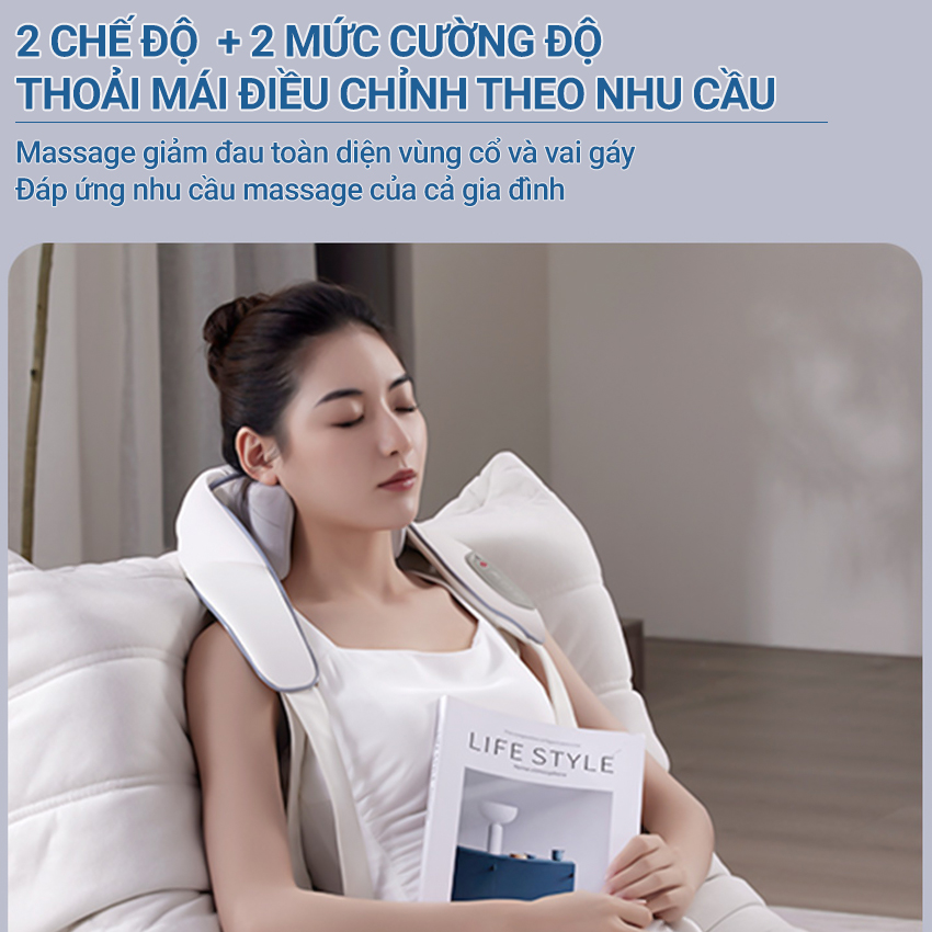 Máy massage cổ vai gáy, máy xoa bóp giảm đau cổ vai gáy