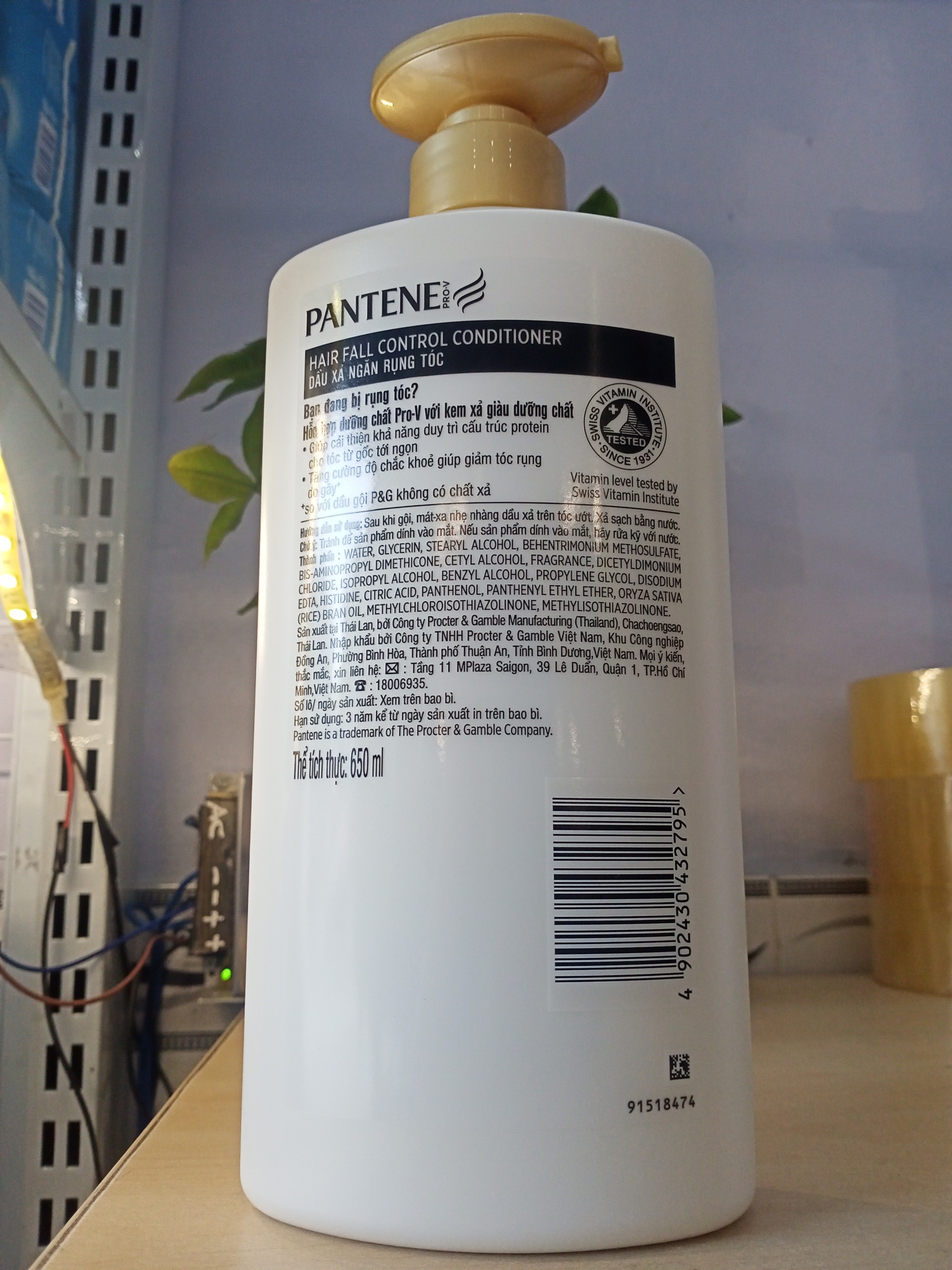 Dầu xả Pantene ngăn rụng tóc 650g