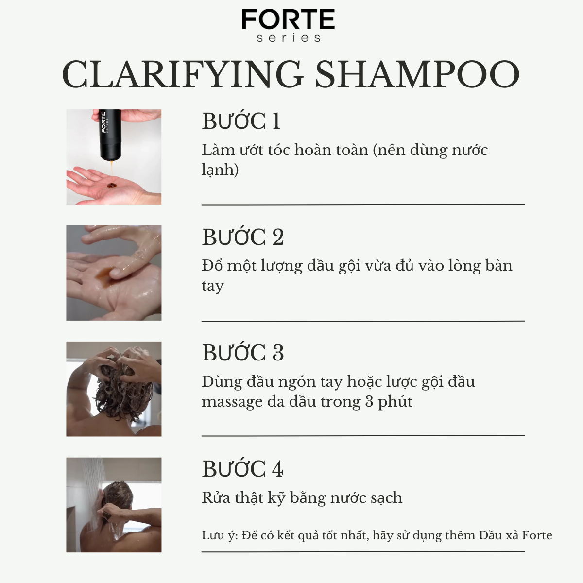 Dầu Gội và Dầu Xả Forte Series Clarifying Shampoo & Conditioner - 237ml