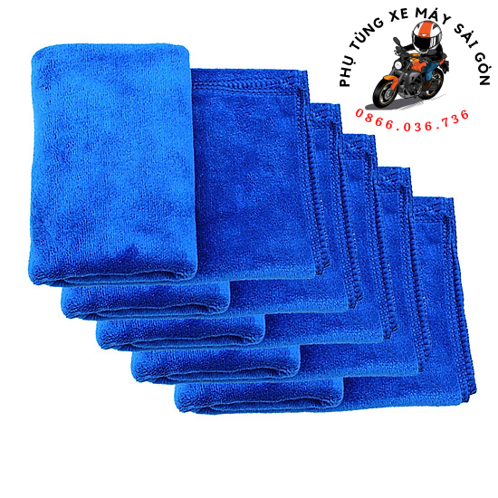 KHĂN LAU XE MÁY, Ô TÔ MICRO SIÊU THẤM HÚT KÍCH THƯỚC 40*40