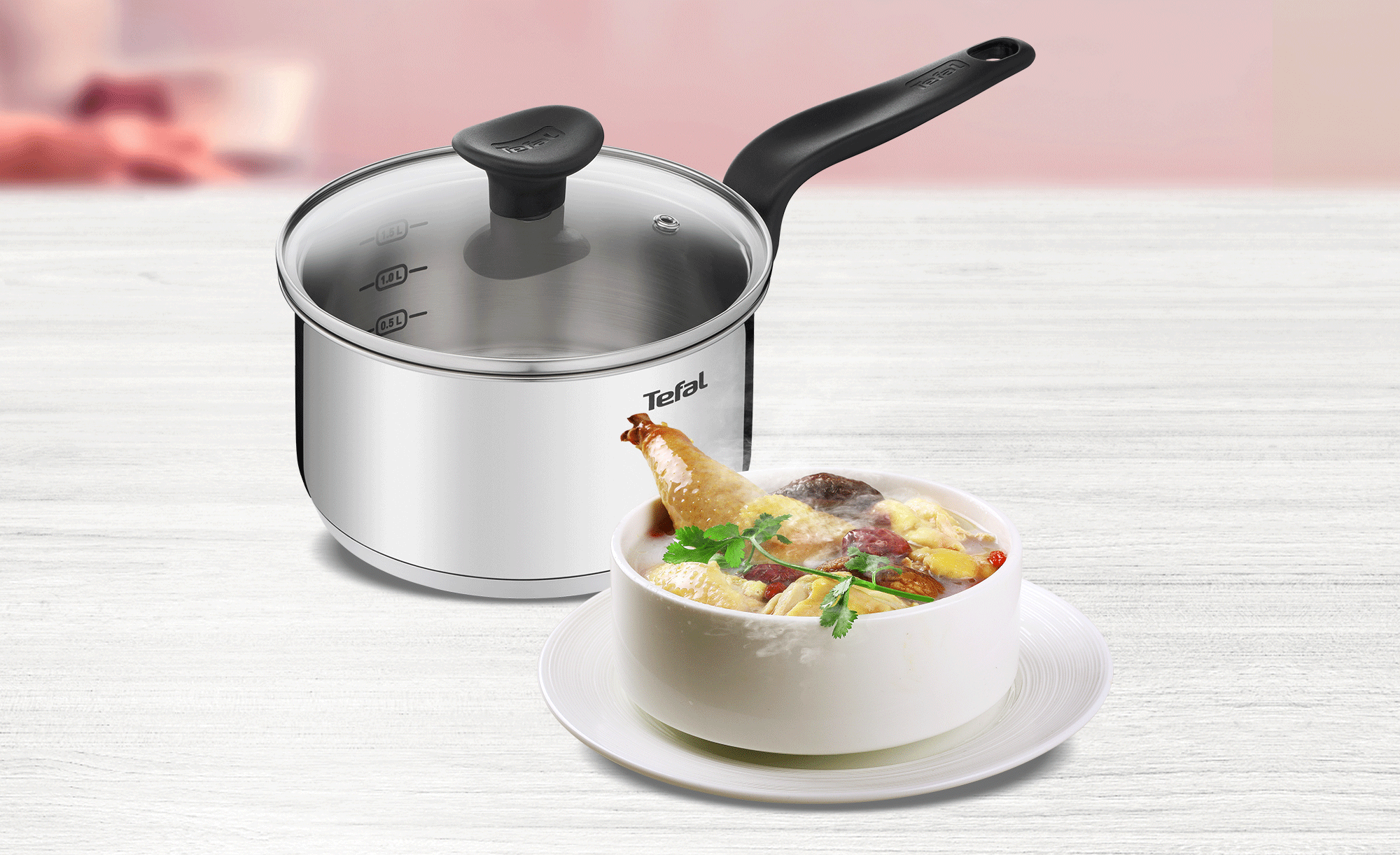 Nồi cán dài/ quánh Tefal Primary 18cm - Hình ảnh 5