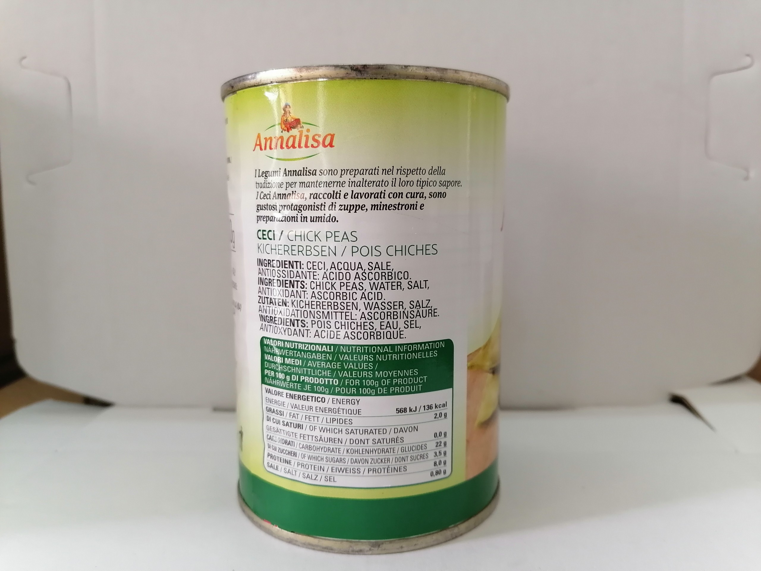 [400g - CECI] ĐẬU GÀ [Italia] ANNALISA Chick peas (Garbanzo) (tgc-hk)