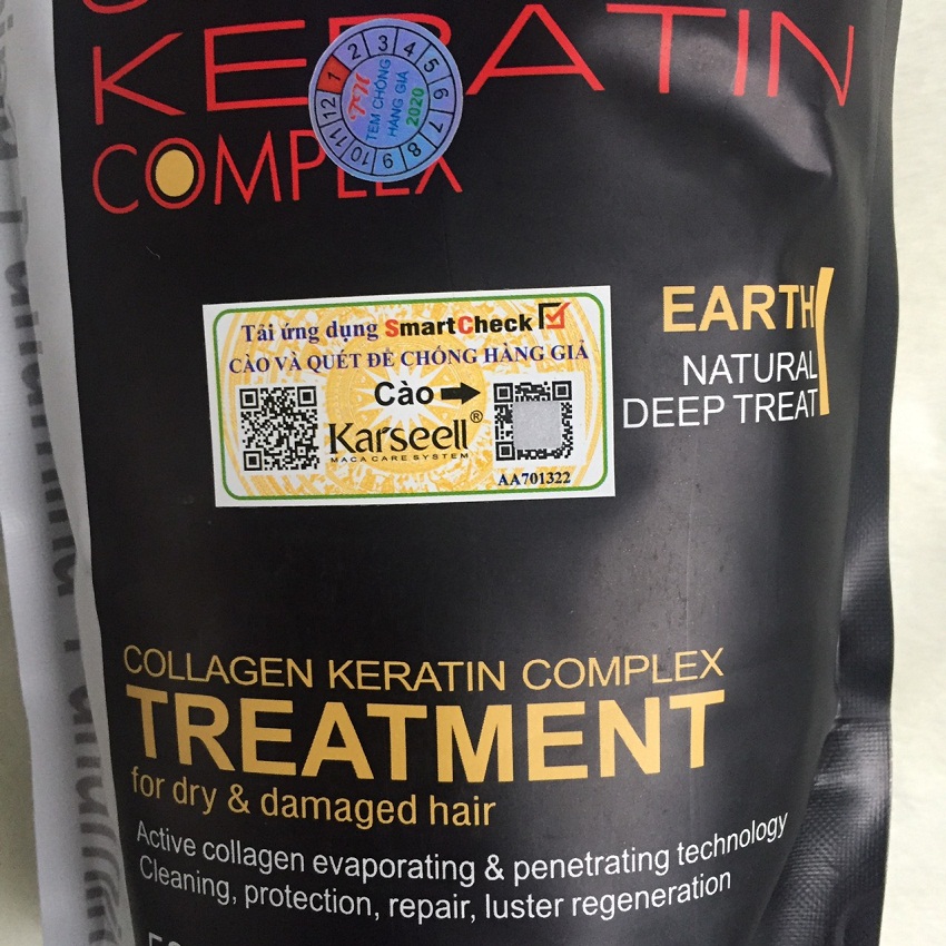 [HCM]Kem hấp tóc Pallamina Collagen Keratin Complex Treatment siêu mượt 500ml
