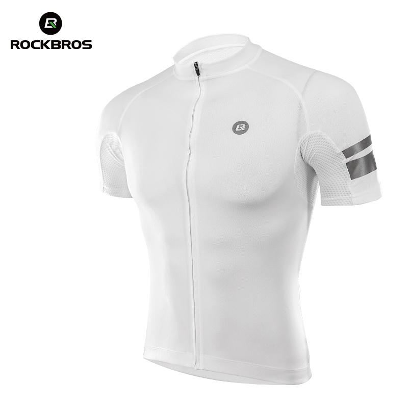ROCKBROS Summer Cycling Jersey Men's Short Sleeve Road Cycling Line Equipped with Lightweight and Quick-drying Cycling Jersey