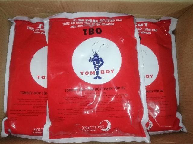CÁM TOMBOY SỐ 0  HẠT MỊN THỨC ĂN CHO TÔM, TÉP, CÁ CON