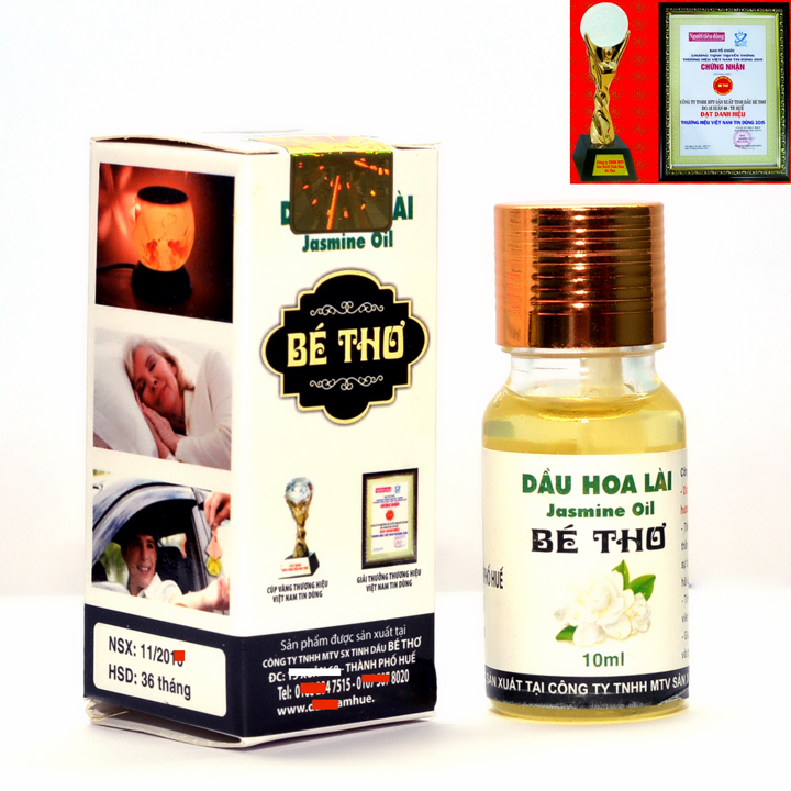 Tinh dầu thiên nhiên hoa Lài hiệu Bé Thơ (chai 10ml)