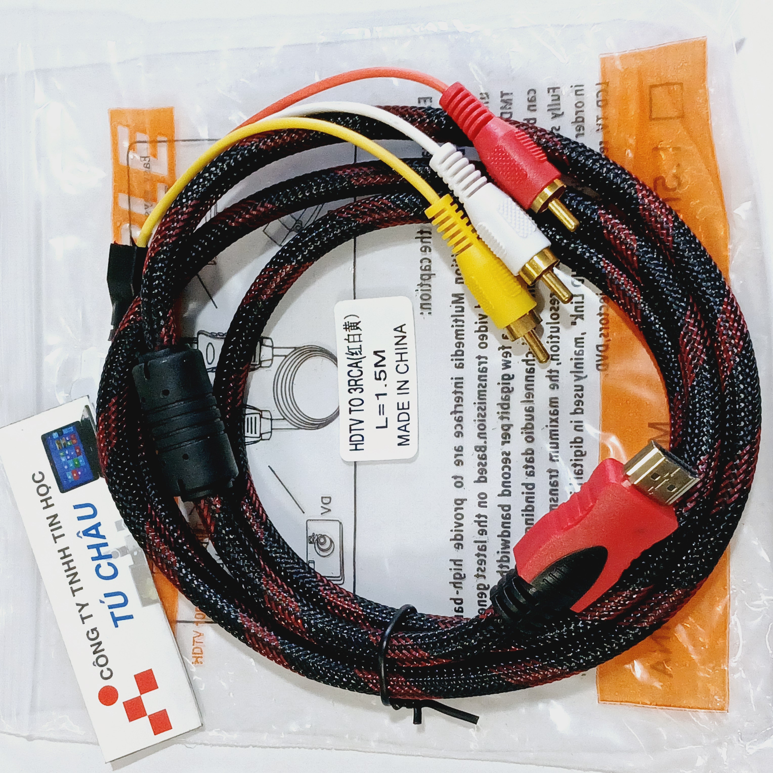 Cáp hdmi ra 3 av / cáp dài 1.5m )
