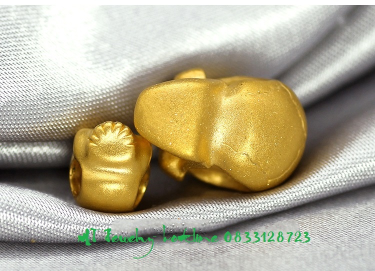 Charm Đầu lâu vàng 9999