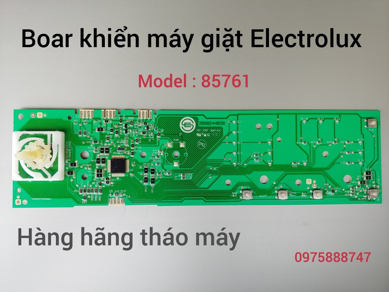 Bo khiển máy giặt Electrolux lồng ngang. Model : 85761