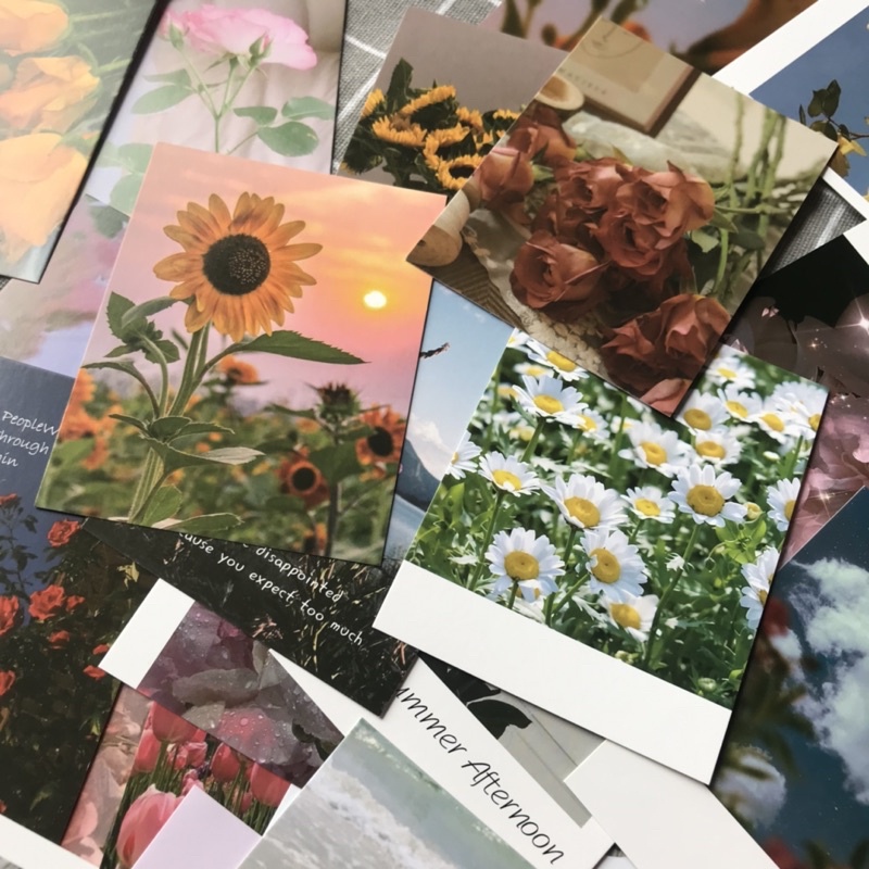 Postcard phong cảnh kèm sticker Set 10 tấm Pc006