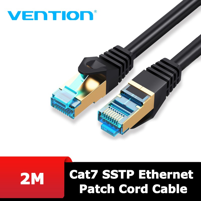 Dây cáp mạng LAN/Ethernet RJ45 CAT7 10Gbps VENTION, dài 1m/2m/3m/5m/10m/15m mã VPC7SSTP - BEN