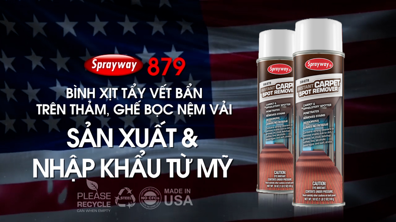 Chai Xịt vệ Sinh Ghế Sofa Vải Thảm Cao Cấp Sprayway 879