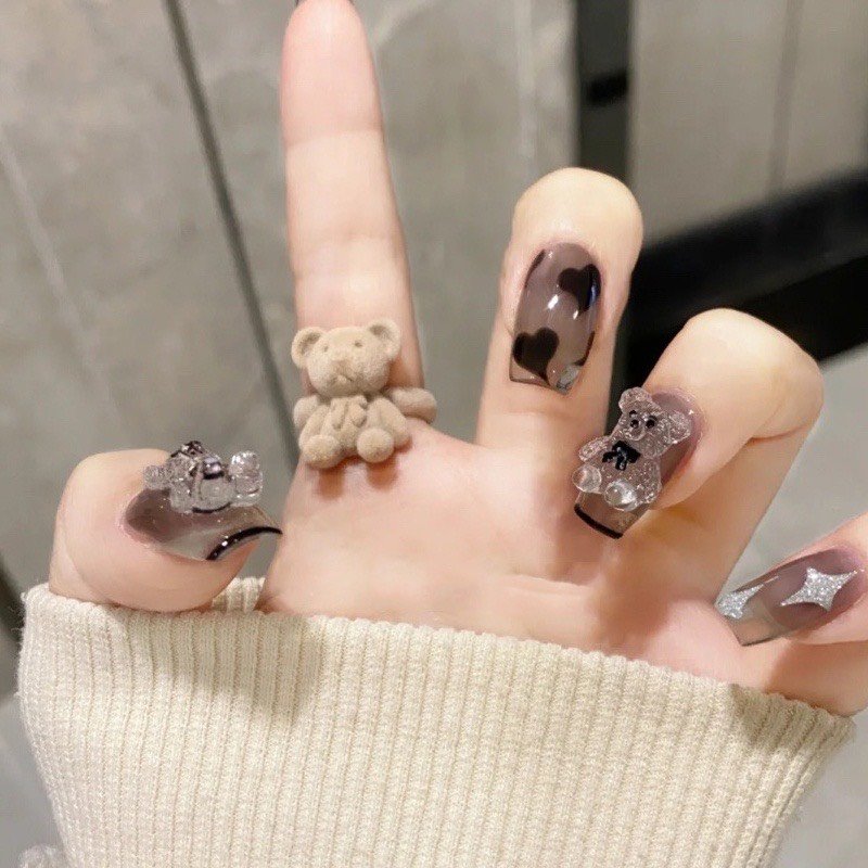 Charm nơ đính móng siêu xinh