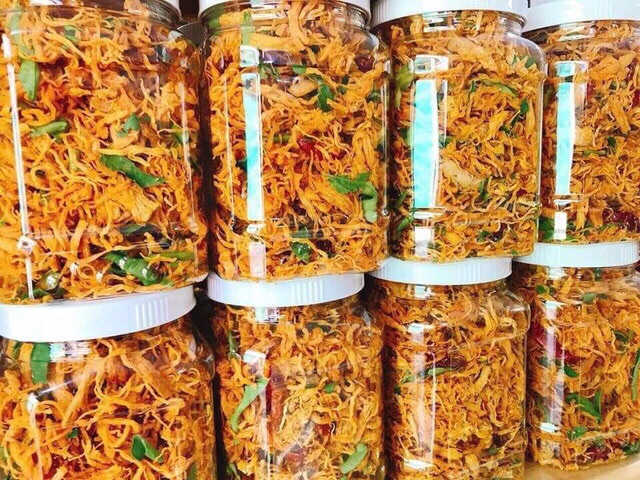 500G KHÔ GÀ LÁ CHANH