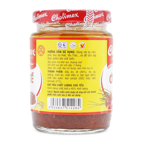 Ớt Sa Tế Cholimex Hũ 150g