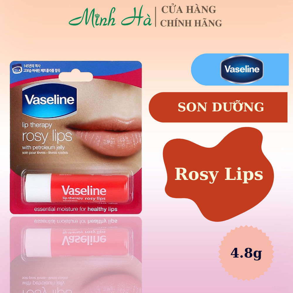 Son dưỡng Vaseline Lip Therapy 4.8g dưỡng môi làm mềm môi