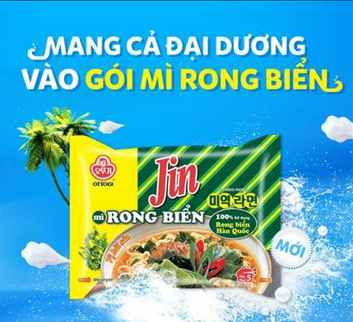 Mì Rong Biển Ottogi Vị Hải Sản 120g