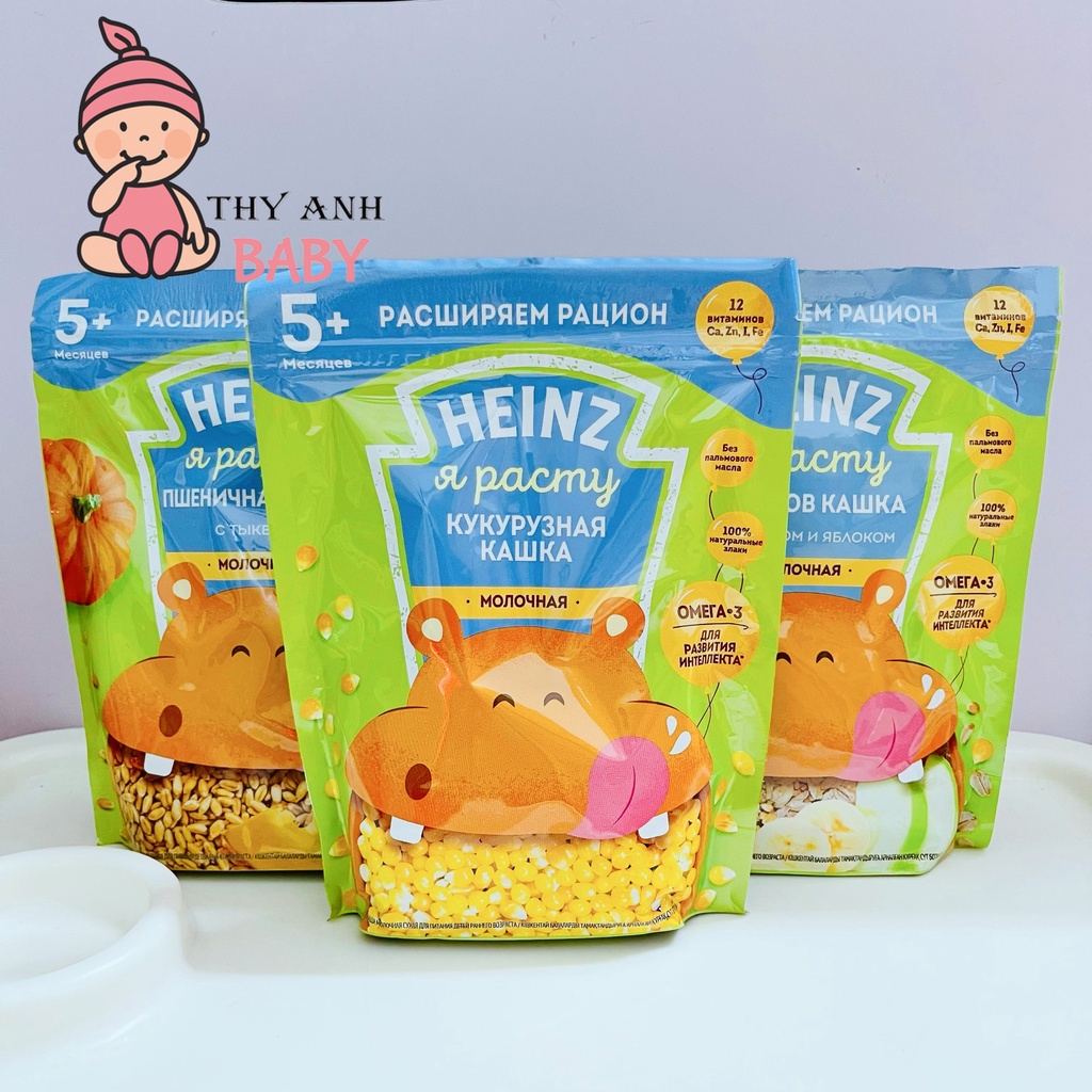 Bột Ăn Dặm Heinz Nga Cho Bé 4/6m+ (Túi Zip 200gr)