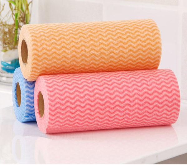 [HCM]Khăn lau nhà bếp - Khăn lau đa năng 50 miếng/cuộn