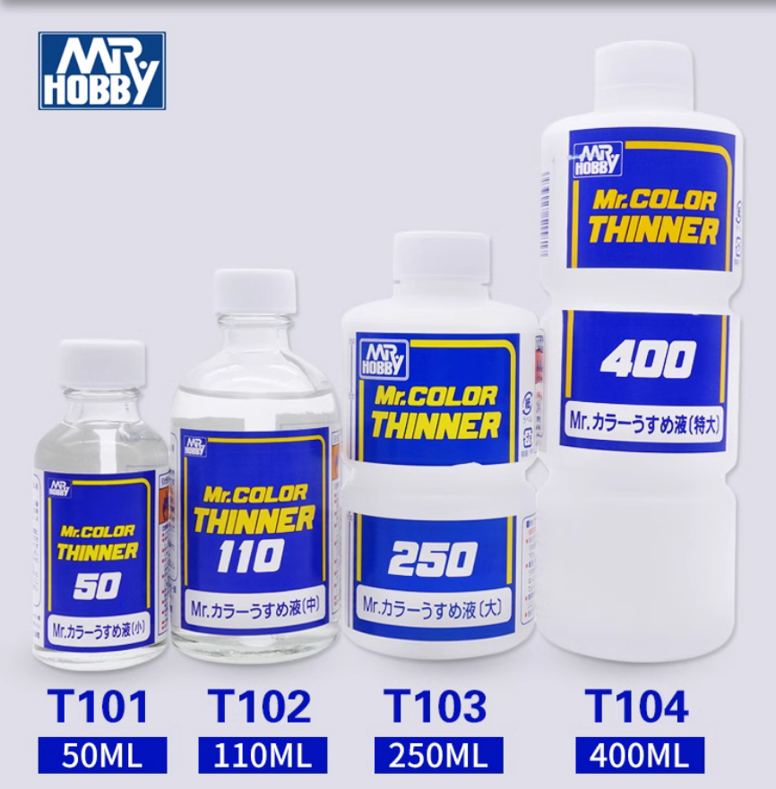 Dung Dịch Pha Sơn gốc xăng dành cho sơn mô hình lắp ráp gundam Mr Hobby Thinner 110ml / 250ml / 400ml ( T102 / T103 / T104)