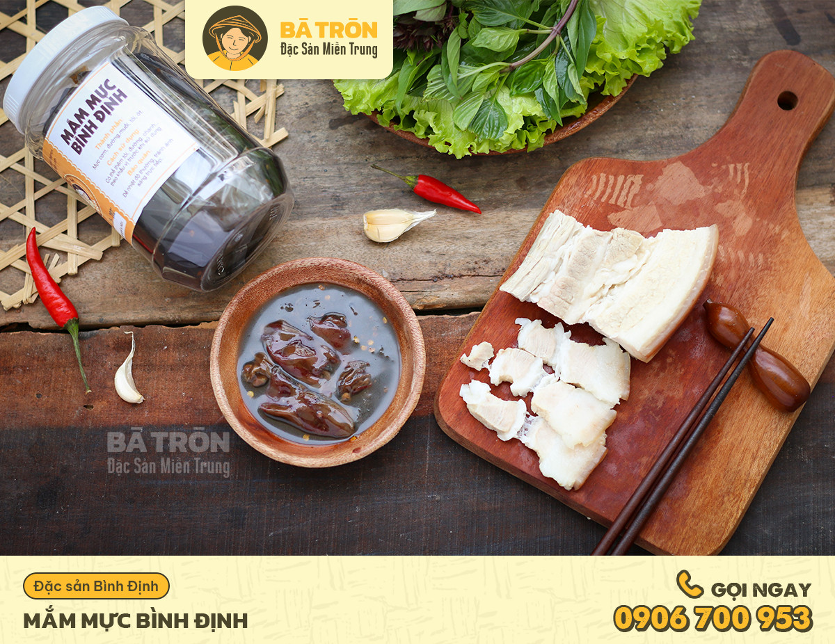 [HCM]Mắm Mực 500gr- Đặc Sản Bình Định Bà Tròn