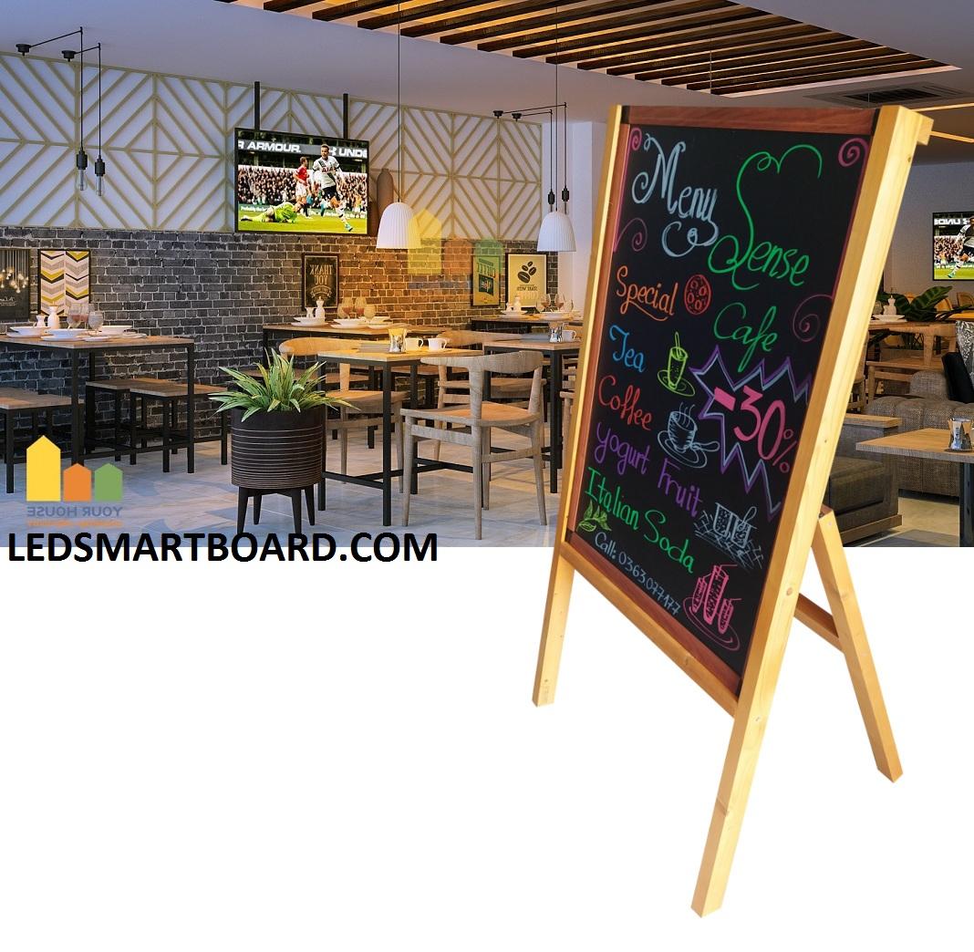 Bảng LED Huỳnh Quang 60*80cm, kệ gỗ