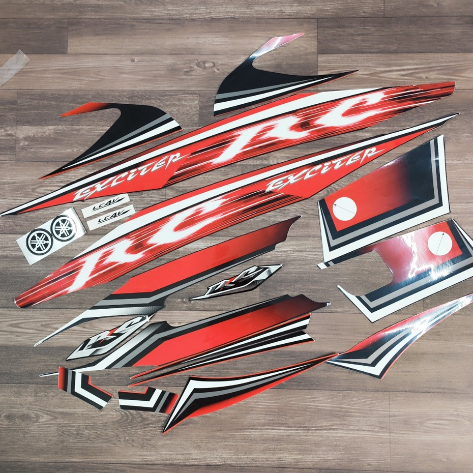 Nguyên Bộ Tem Rời Exciter 2010 Chất Liệu Tem 3 Lớp Chống Nước Như Tem Zin Dán Cho Đời 2006, 2007, 2008, 2009