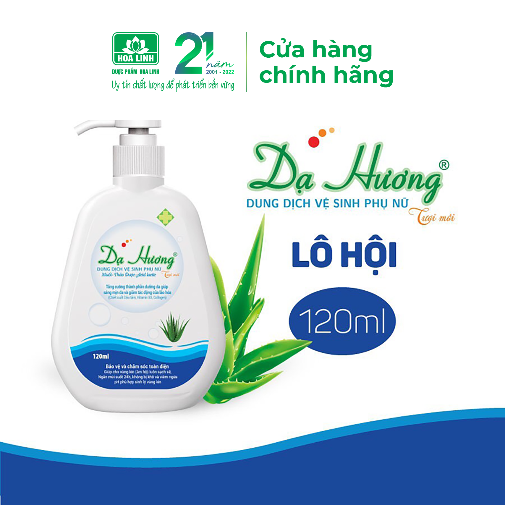 Dung dịch vệ sinh phụ nữ Dạ Hương 120ml