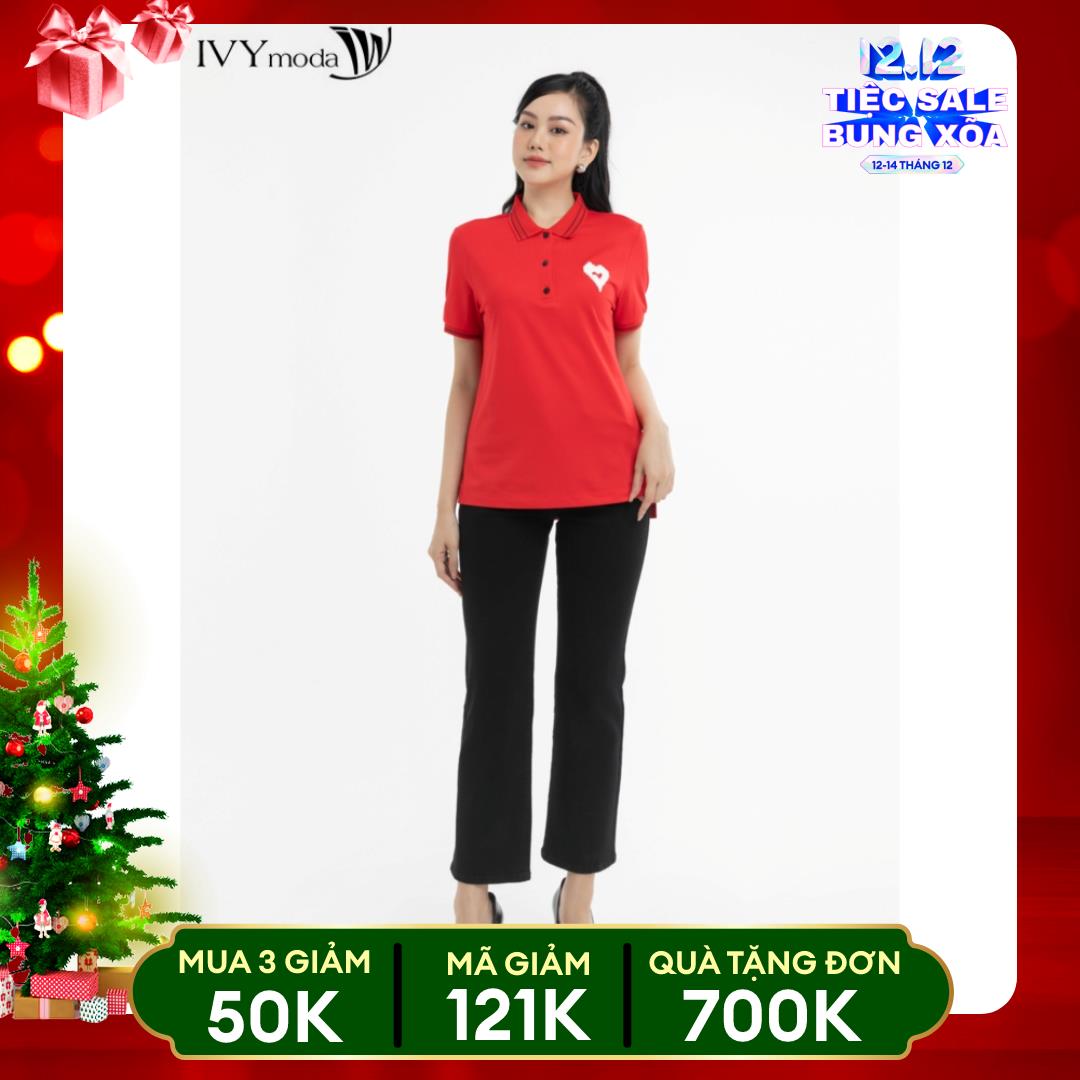 Áo thun polo cổ viền IVY moda MS 57B9208