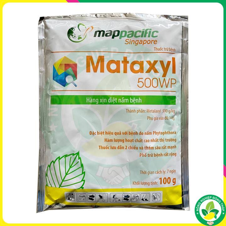 Thuốc Trừ Bệnh, Diệt Nấm Bệnh Mataxyl 500WP (gói 100g)