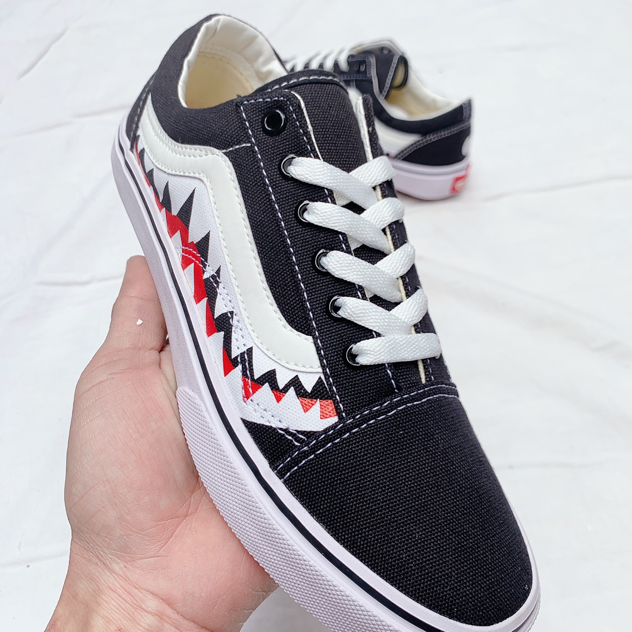 [Hoàn Tiền 15%]giày old skool cá.Tặng tất,hộp,dây