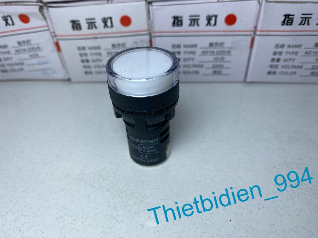 Led Phase Indicator Light Ad16-22Ds, 22mm, 220Vac Voltage