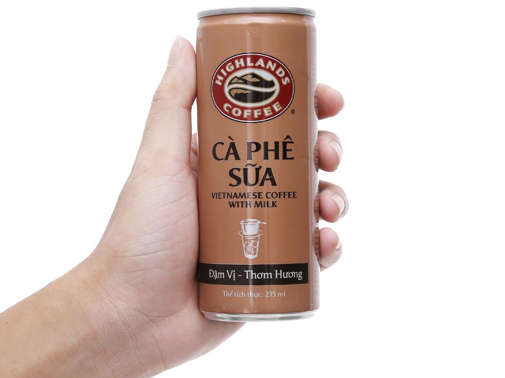 [Thùng 24 Lon] Cà Phê SỮA Highlands Coffee 235ml