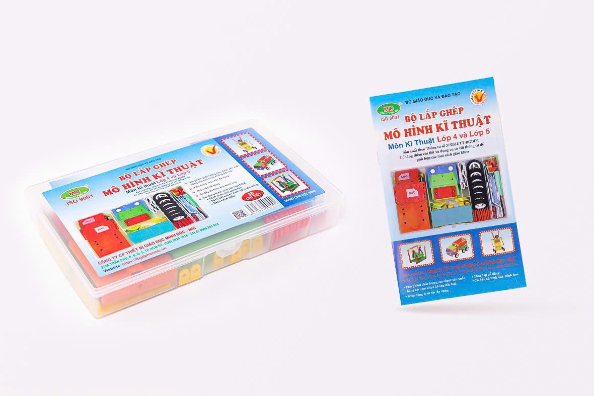 BỘ LẮP GHÉP MÔ HÌNH KỸ THUẬT LỚP 4  VÀ  5 - MIC ( MẪU MỚI)