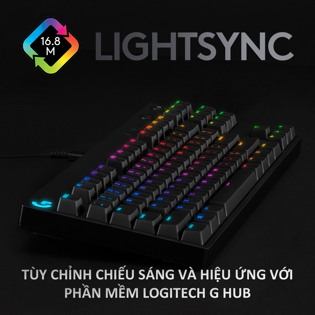 Bàn Phím Chơi Game Logitech PRO X TKL - BLACK