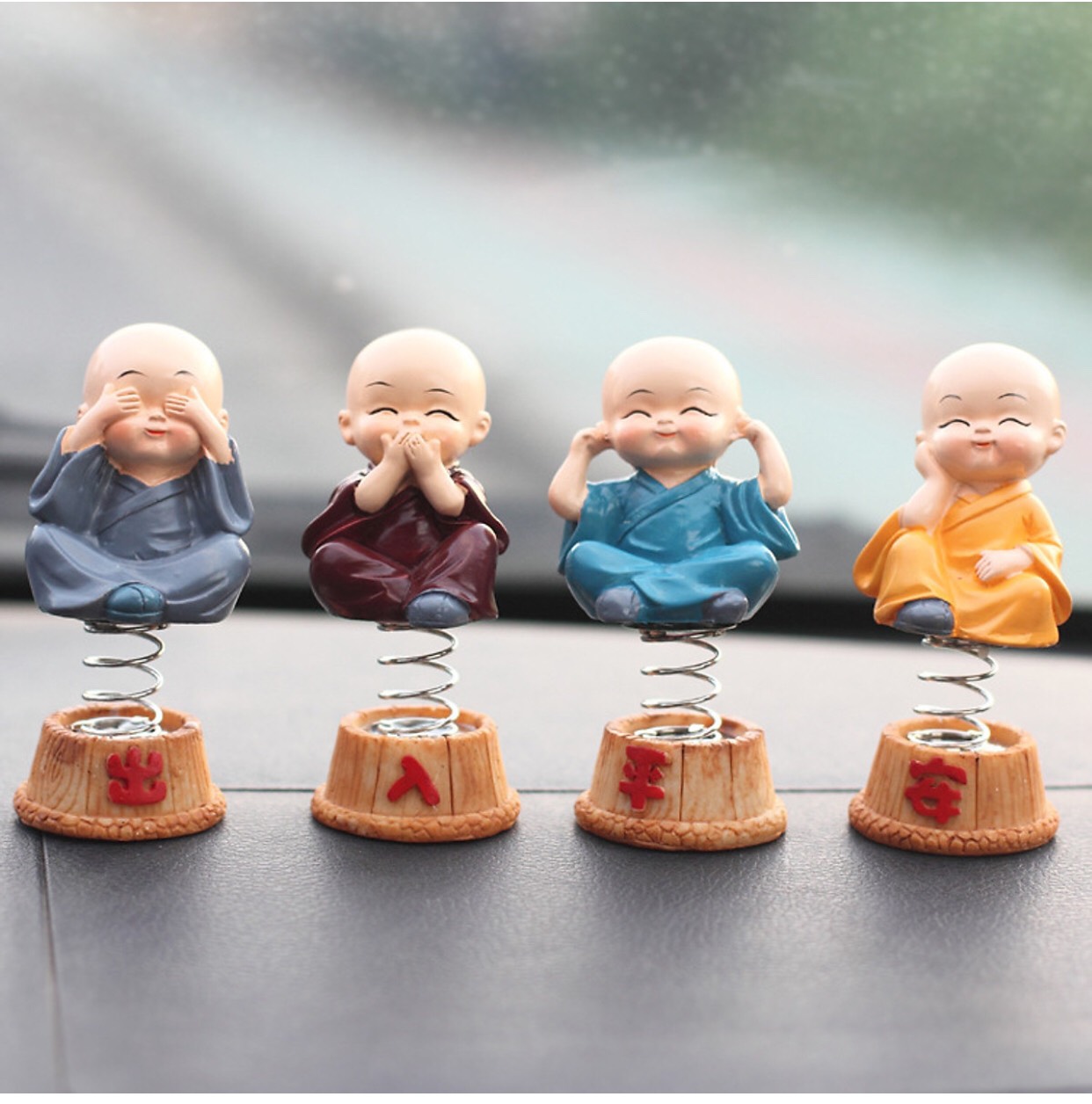 [HCM]Bộ 4 Tượng Tứ Không Lò Xo