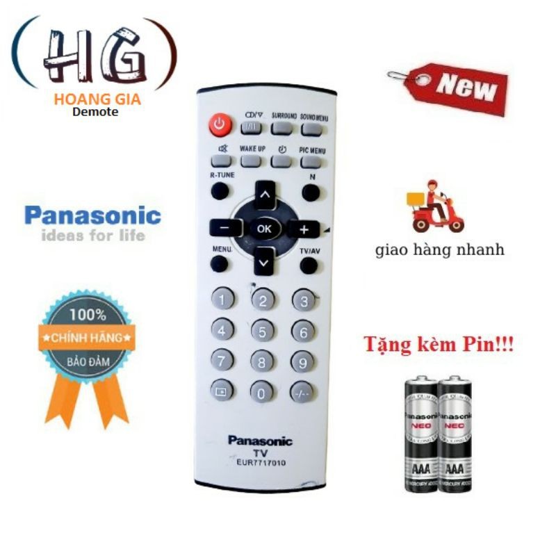 Bảng giá Điều Khiển Tivi Panasonic - Hàng Tốt Chính Hãng Panasonic Tặng Kèm Pin!!!