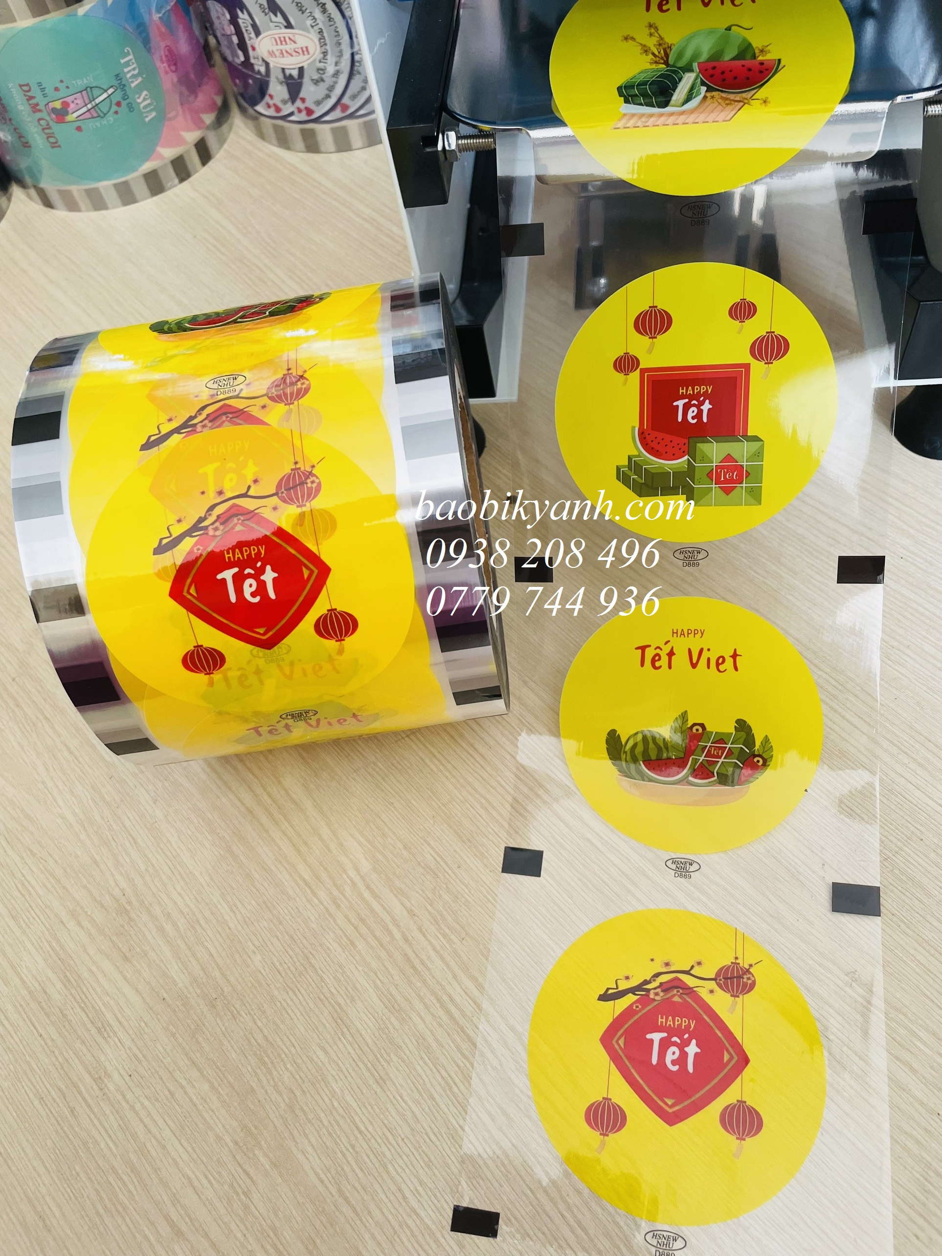 Màng ép ly, màng dập ly nhiều mẫu siêu xinh
