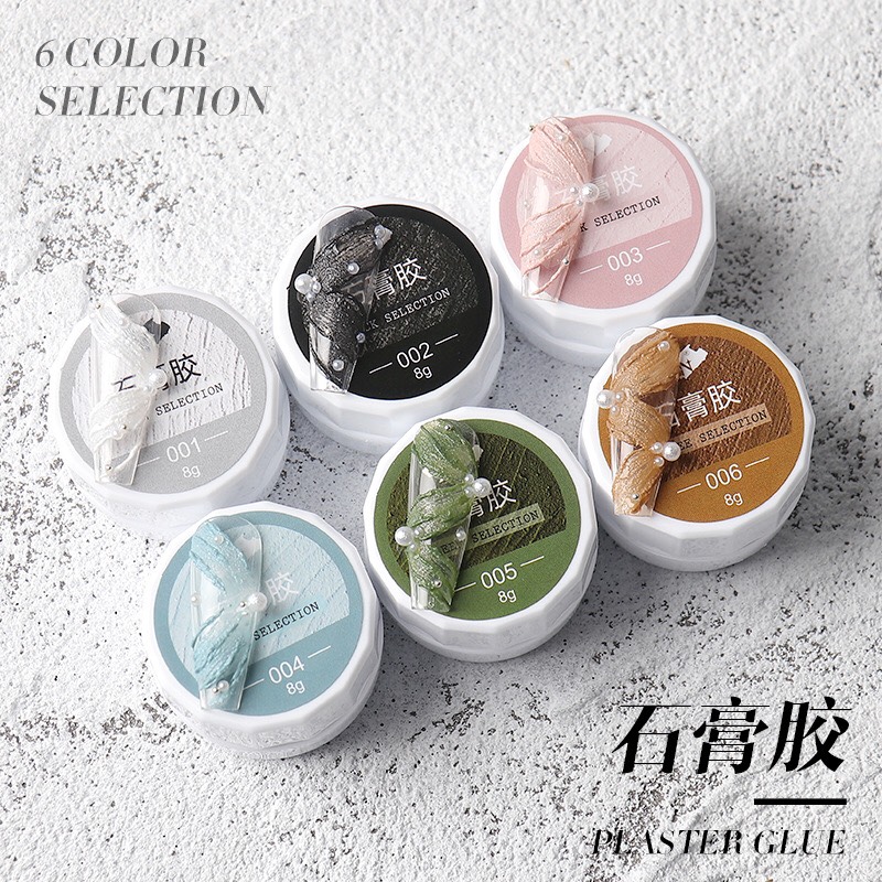 Gel xi măng có 6 màu nail