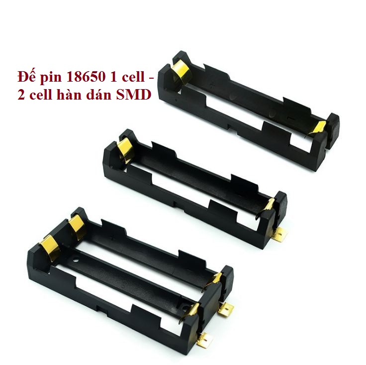 Đế pin 18650 1cell 2 cell chân đồng