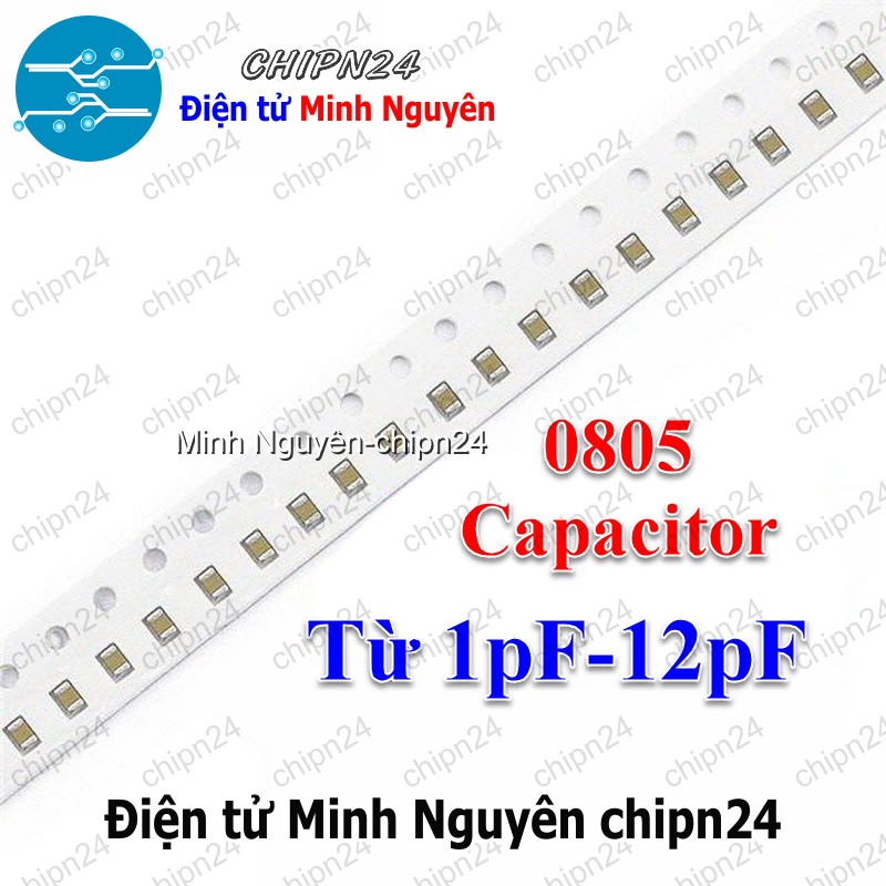[25 con] (G26) Tụ Dán SMD 0805 50V (1pF/2pF/2.2pF/3pF/4pF/5pF/6pF/7pF/8pF/9pF/10pF/12pF) - [Chọn Loại] - HHH.00417