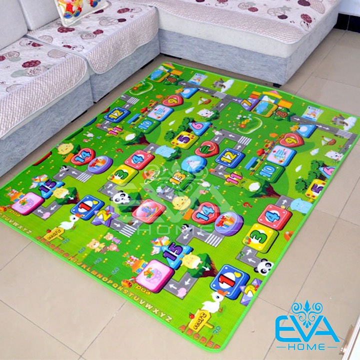 [HCM]Thảm Chơi 2 Mặt Cho Bé Maboshi 1m8 x 2m / Thảm xốp Trải Sàn Gấp Gọn Maboshi