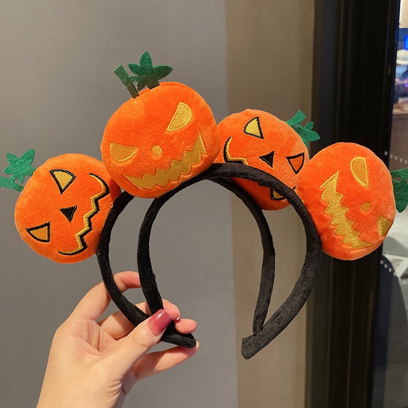 CC04 cài tóc nữ băng đô bờm tóc trái bí Halloween 🎃 nhiều mẫu