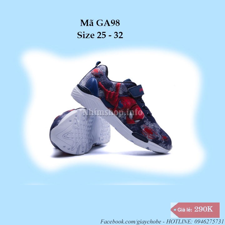 Giày Siêu Nhân Cho Bé Trai 3 - 7 Tuổi GA98
