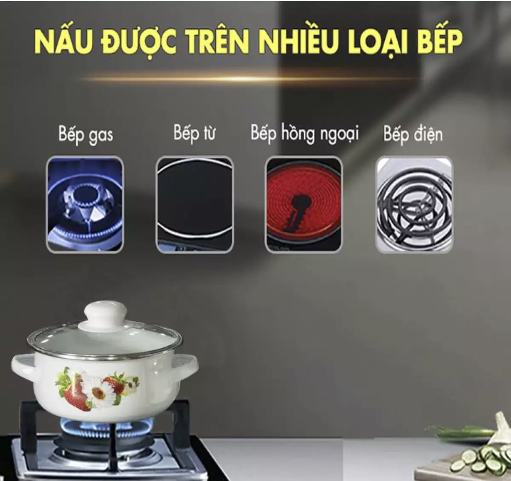 [HCM]Nồi tráng men Mishio mk81 cỡ lớn 26 cm