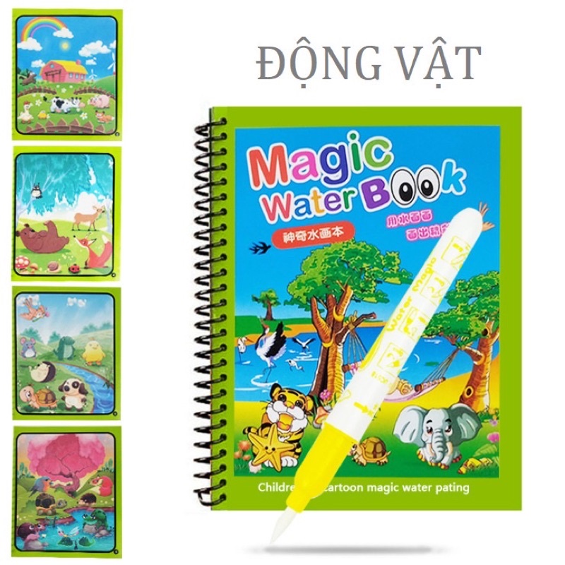 Tranh tô màu nước ma thuật - Tự xóa