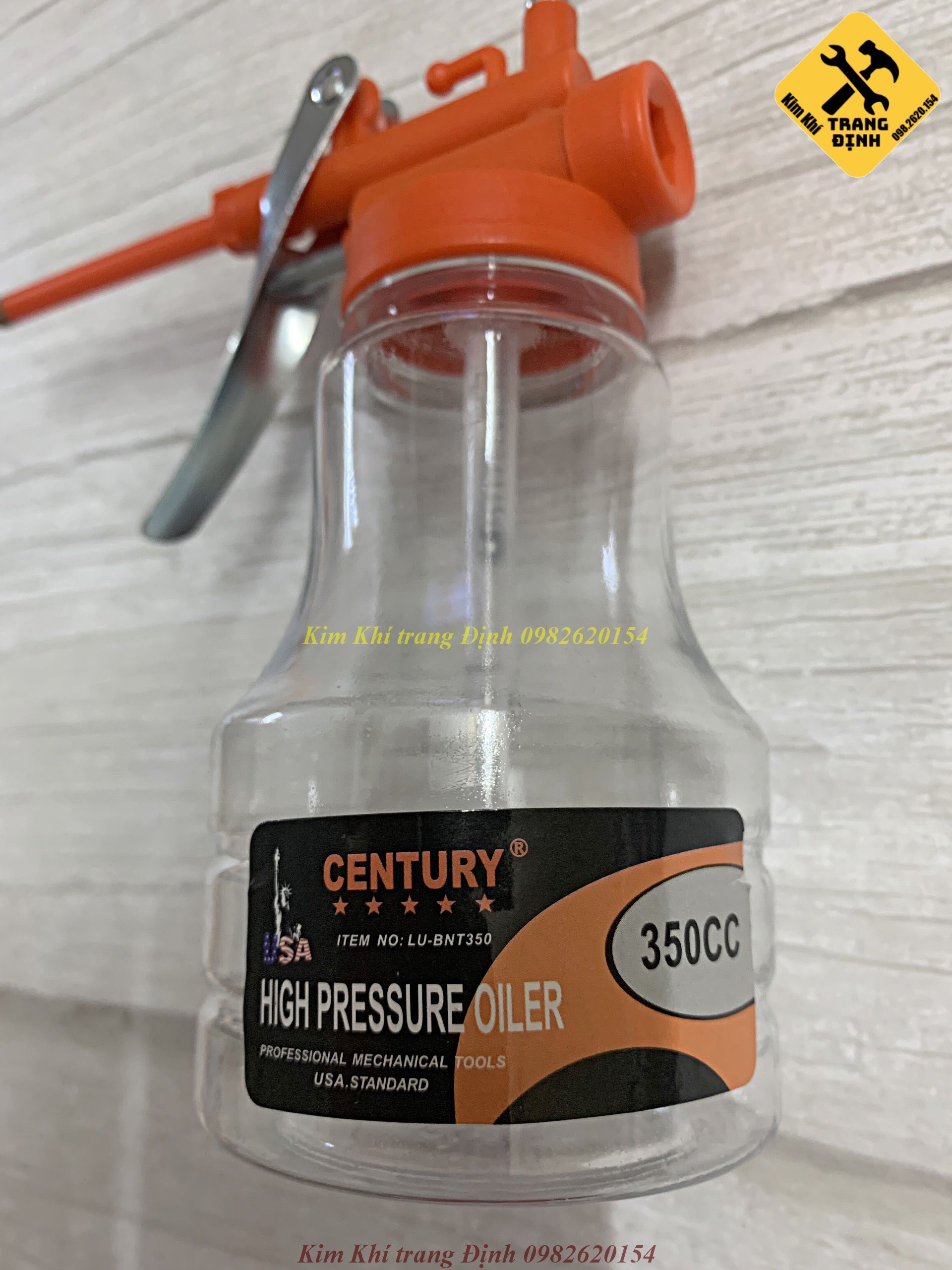 Bình bơm dầu vịt dầu bơm nhớt bằng nhựa siêu cứng 350cc Century