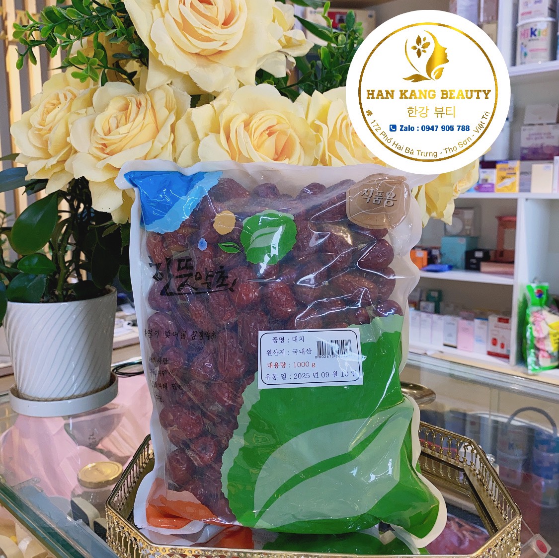 Táo đỏ khô nội địa Hàn Quốc
