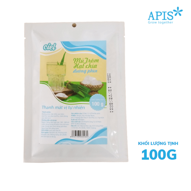 1 GÓI MŨ TRÔM HẠT CHIA NGUYÊN CHẤT CIEL 100G